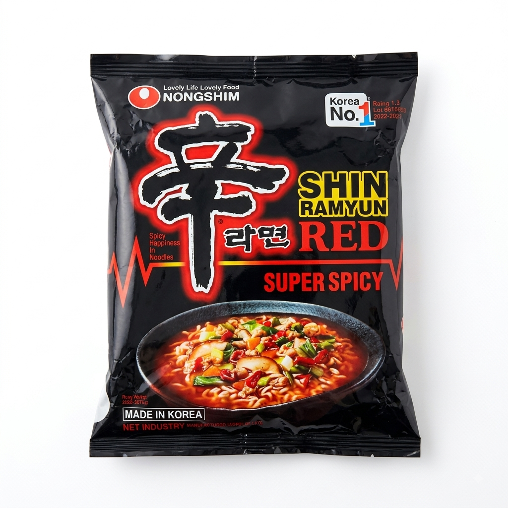 Nongshim Shin Ramyun Red Net weight: 140 g.