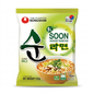 Nongshim Soon Veggie Ramyun is a mild Korean instant noodle